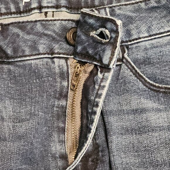 Kensie Blue Jeans Size 6/28 Skinny Ankle Faux Pearl & Rhinestone Design - Picture 10 of 16